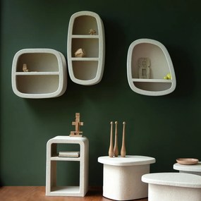 Dutchbone Veda 1 M Wabi Sabi Wandrek Wit 1M - 53x23x61cm.