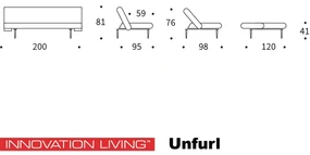 Innovation Living Unfurl Luxe Slaapbank Retro Design