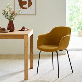 Tafelstoel in structuurstof Halva