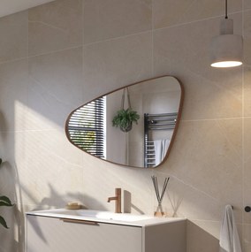 Ben Nature organische spiegel 100x60cm links geborsteld koper