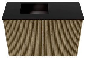 Mondiaz Joya 60cm toiletmeubel dusk met wastafel faye links 1 kraangat urban