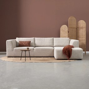 PEPP Interiors Jazz Hoekbank Met Hoge Rugleuning Beige Rechts