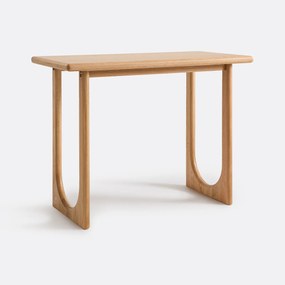 Bartafel, massief eiken en gefineerd, 140 cm breed, DOUVE