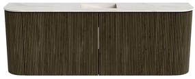Mondiaz Joya DLux 115cm toiletmeubel ronding links/rechts shadow met wastafel faye midden 1 kraangat ostra