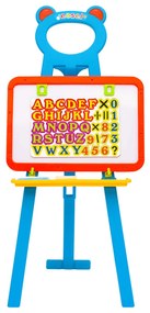 vidaXL Kinderezel met krijtbord en whiteboard 2-in-1