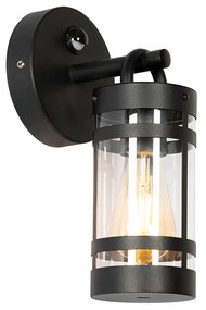 Buiten wandlamp zwart IP44 met bewegingssensor - Ruben