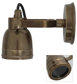 Buitenlamp Indigo Opbouwspot Antiek Messing