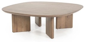 Eleonora Stef Salontafel Bruin Eiken 100 Cm - 100 X 100cm.