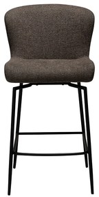 Dan-Form Glam Swivel Draaibare Barstoel Bruin Boucle