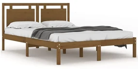 vidaXL Bedframe massief hout honingbruin 120x200 cm