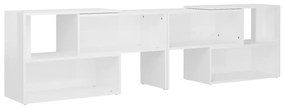vidaXL Tv-meubel 149x30x52 cm spaanplaat hoogglans wit