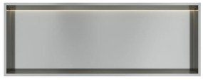 Hotbath &More inbouwnis met verlichting 30x80x10cm RVS