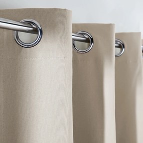 Verduisterend katoenen radiatorgordijn met oogjes Scenario