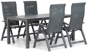 Tuinset 4 personen 180 cm Aluminium/Textileen /Aluminium/textileen Grijs Presto Tarenta/Madras