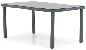 Tuinset 4 personen 160 cm Aluminium/textileen Grijs Domani Furniture Carino/Porto