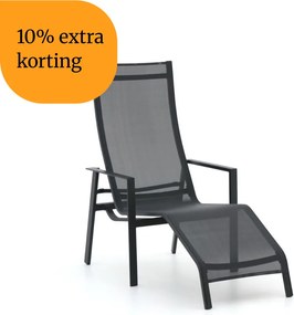 + 10% kassakorting | Lounge tuinstoel | Bellagio Stradale | Textileen | Grijs | Kees Smit Tuinmeubelen