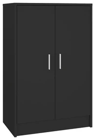 vidaXL Schoenenkast 60x35x92 cm spaanplaat zwart