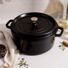 Staub La Cocotte Cocotte 26 cm / 5,25 l, Rond, Zwart - La Cocotte - Staub