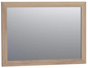 Saniclass Massief Eiken Spiegel - 100x70cm - zonder verlichting - rechthoek - Smoked oak OUTLETSTORE 30070SOG