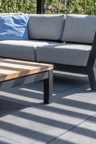 4 Seasons Outdoor Meteoro Hoekbank XL zonder tafel SALE Loungeset   antraciet weerbestendig