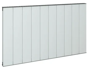 Eastbrook Vesima horizontale aluminium verwarming 60x120,3cm Mat wit 1584 watt