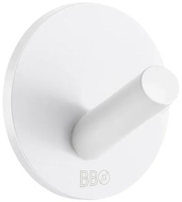 Smedbo Beslagsboden Handdoekhouder - 3x3cm - zelfklevend - RVS Mat wit BX1080/4