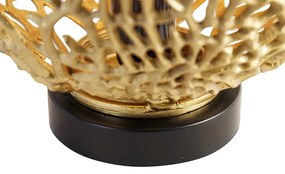 Art deco tafellamp goud met zwart - Maro