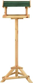 vidaXL Vogelvoeder met standaard 37x28x100 cm massief vurenhout