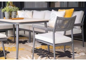 Garden Impressions Tineo lounge dining set 7-delig - donker grijs