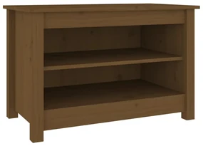 vidaXL Schoenenkast 70x38x45,5 cm massief grenenhout honingbruin