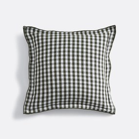 Gingham katoen/linnen kussenhoes, Cottage