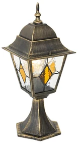 Vintage buiten lantaarn antiek goud 45 cm - Antigua Klassiek / Antiek E27 IP44 Buitenverlichting vierkant