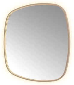 Hotbath &More Contour spiegel deens ovaal 100x100cm geborsteld koper PVD