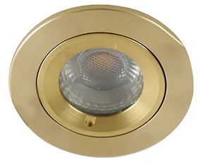 Set van 6 Moderne inbouwspot goud rond IP44 - Xena