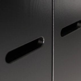 Zwarte Kledingkast 2-deurs Met Lades - 94x53x195cm.