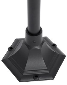 Klassieke buiten lantaarn zwart 135 cm IP44 - Berta