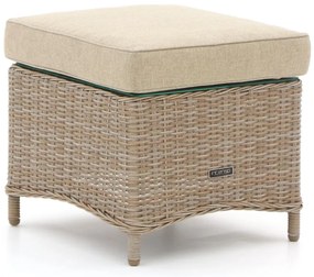 + 10% kassakorting | Voetenbank | Intenso Milano | Wicker (vlechtwerk) | Taupe/Bruin | 53x53cm | Kees Smit Tuinmeubelen