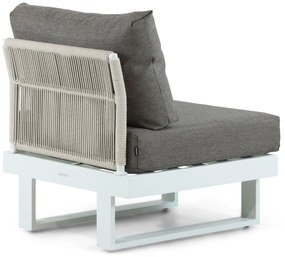 Hoek loungeset 6 personen Aluminium Wit  Lifestyle Garden Furniture Lorenzo