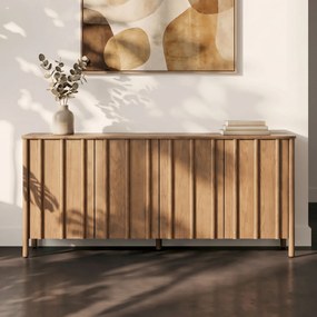 Modern Dressoir Eikenhout Bruin - 183x47x80cm.