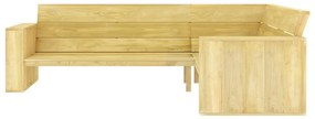vidaXL Tuinhoekbank 239 cm geïmpregneerd grenenhout
