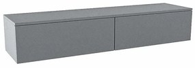 Mondiaz ALAN MODULE Wastafelonderkast - 160x41x30cm - 2 lades - push to open - Plata A45296Plata