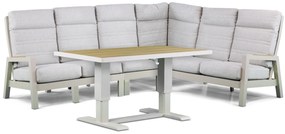 Hoek loungeset 6 personen Aluminium Taupe Lifestyle Garden Furniture Evora