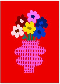 Poster Red Vibrant