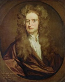 Foto Portrait of Isaac Newton, 1702, Kneller, Godfrey, (30 x 40 cm)