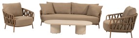 Hampton Biarritz stoel bank loungeset 4 delig amber 4 Seasons Outdoor