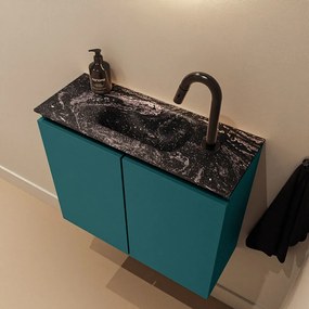 Mondiaz Ture DLux toiletmeubel 60cm smag met wastafel lava midden met kraangat