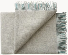 Wollen plaid Drejø met franjes
