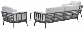 Garden Impressions Sentosa loungeset 4-delig - donker grijs