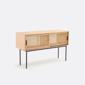 Dubbel badkamermeubel van riet Waska