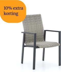 + 10% kassakorting | Dining tuinstoel | Manifesto Villongo | Wicker (vlechtwerk) | Grijs | Stapelbaar | Kees Smit Tuinmeubelen